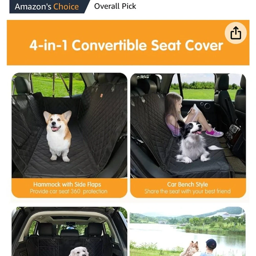 NZONPET 4-in-1 Dog Hammock for cars, Trucks, SUV's. BRAND NEW IN PACKAGE